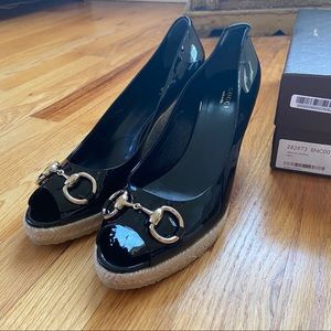 Gucci Patent Leather Sedges